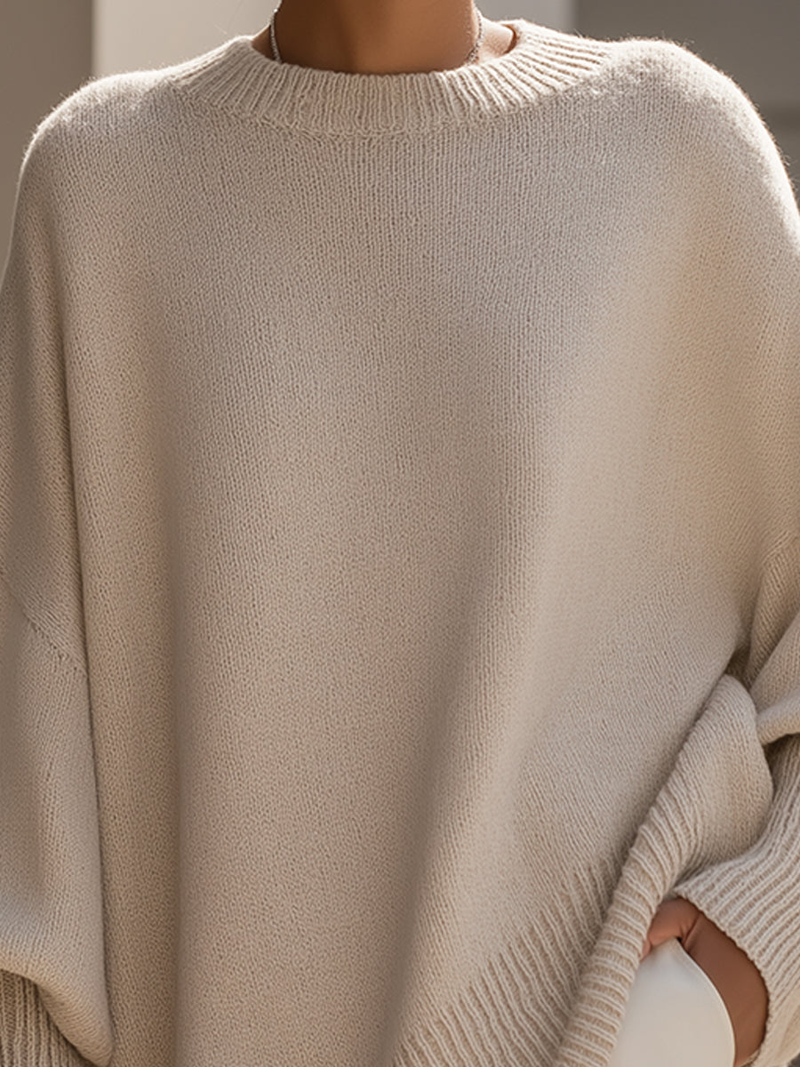 WANWEN | SOPHISTICATED WOOL BLEND SWEATER