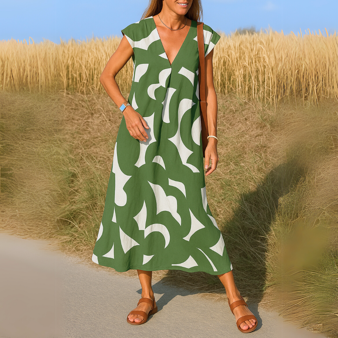 Valerie | Soepele jurk met V-hals