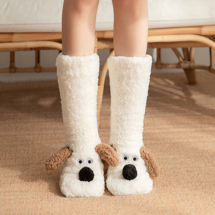 SnuggleHond™ | Warme Knuffelsloffen met 3D Hondendesign