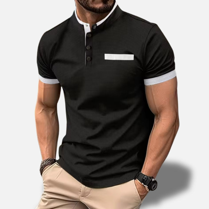 Jacob™ – Korte mouwen polo met opstaande kraag