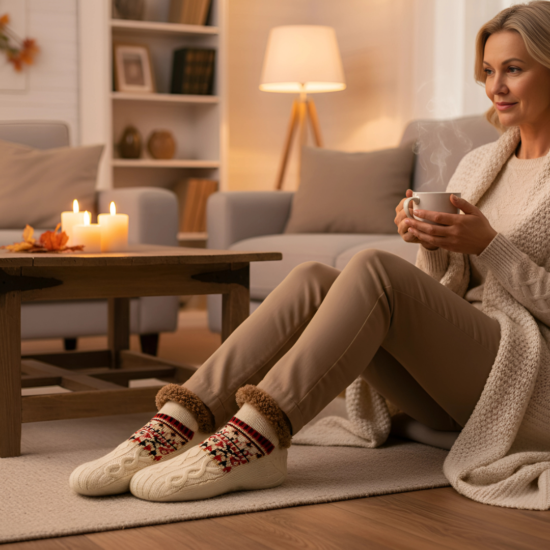 Luxe Fleece Huissokken