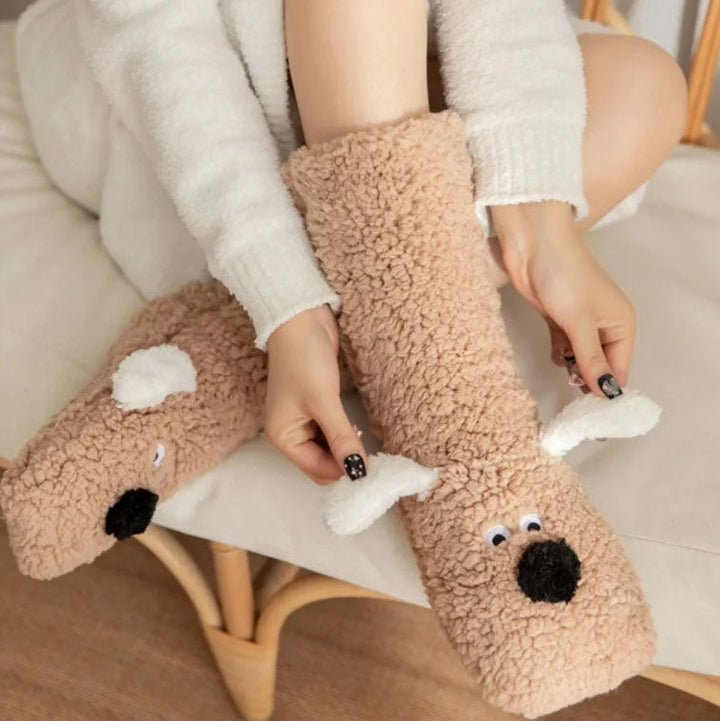 SnuggleHond™ | Warme Knuffelsloffen met 3D Hondendesign