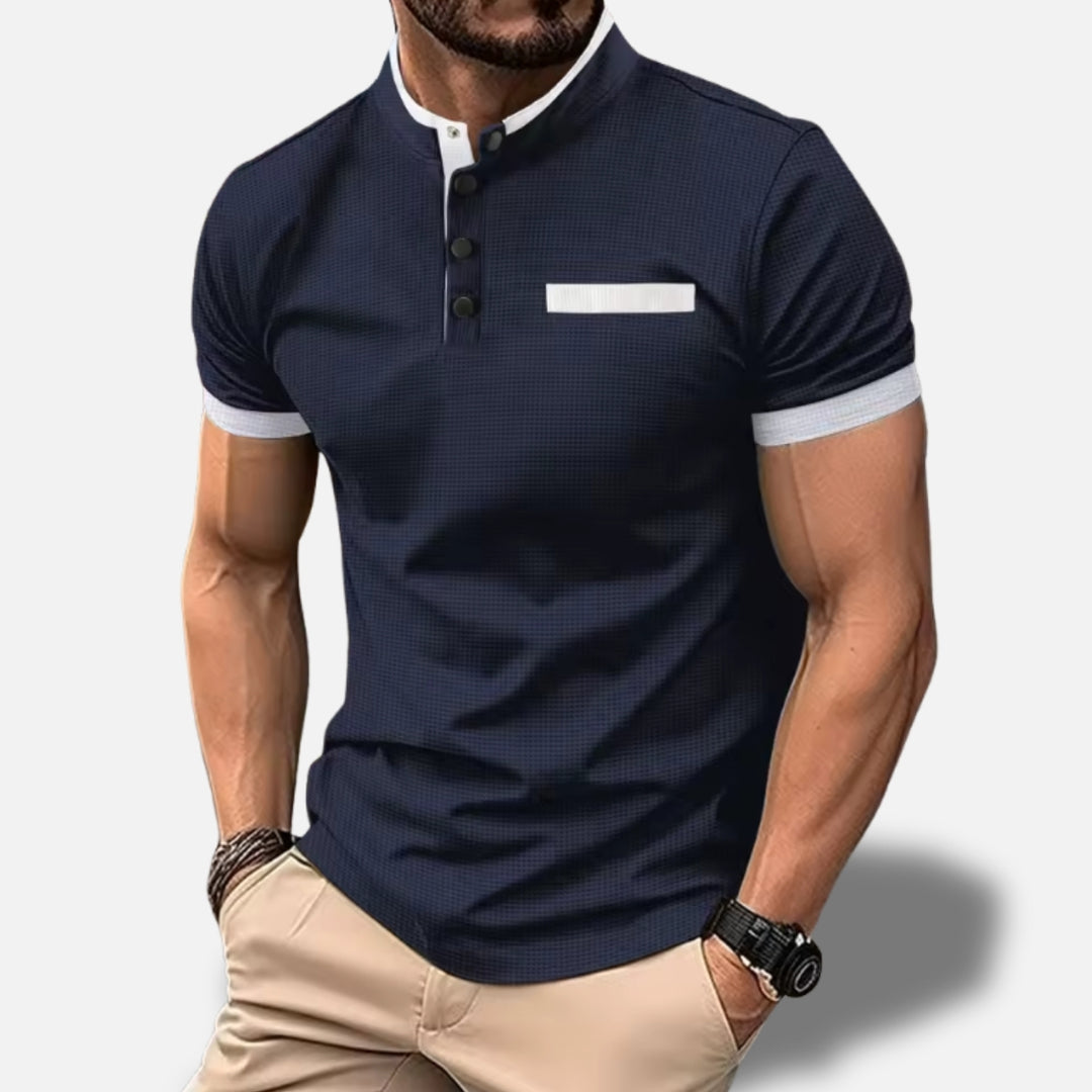 Jacob™ – Korte mouwen polo met opstaande kraag