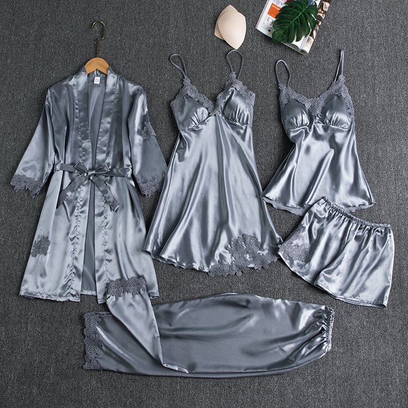 Isabella | Dames 5-Delige Nachtkleding Set