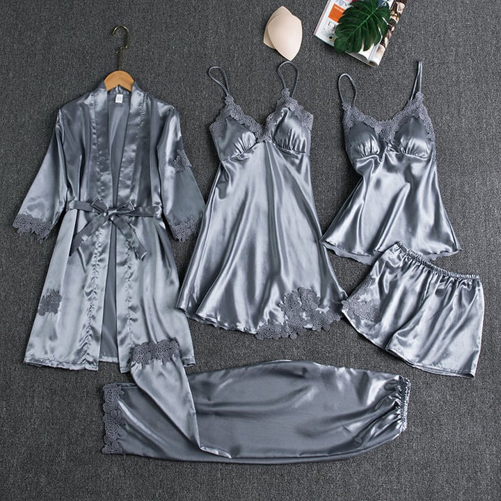 Isabella | Dames 5-Delige Nachtkleding Set