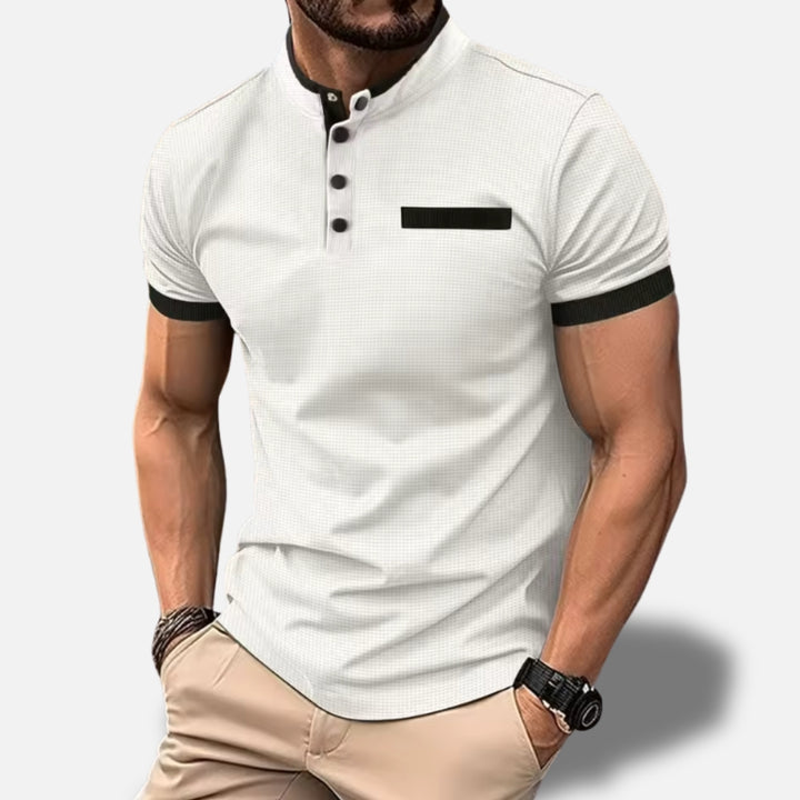 Jacob™ – Korte mouwen polo met opstaande kraag