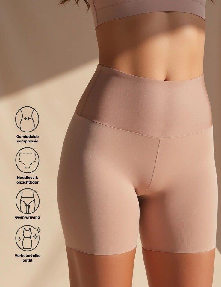 Naadloze shaping short met lift-effect