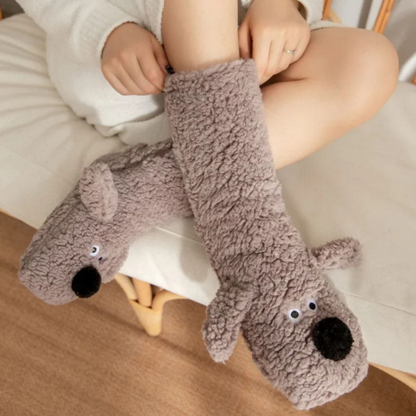 SnuggleHond™ | Warme Knuffelsloffen met 3D Hondendesign