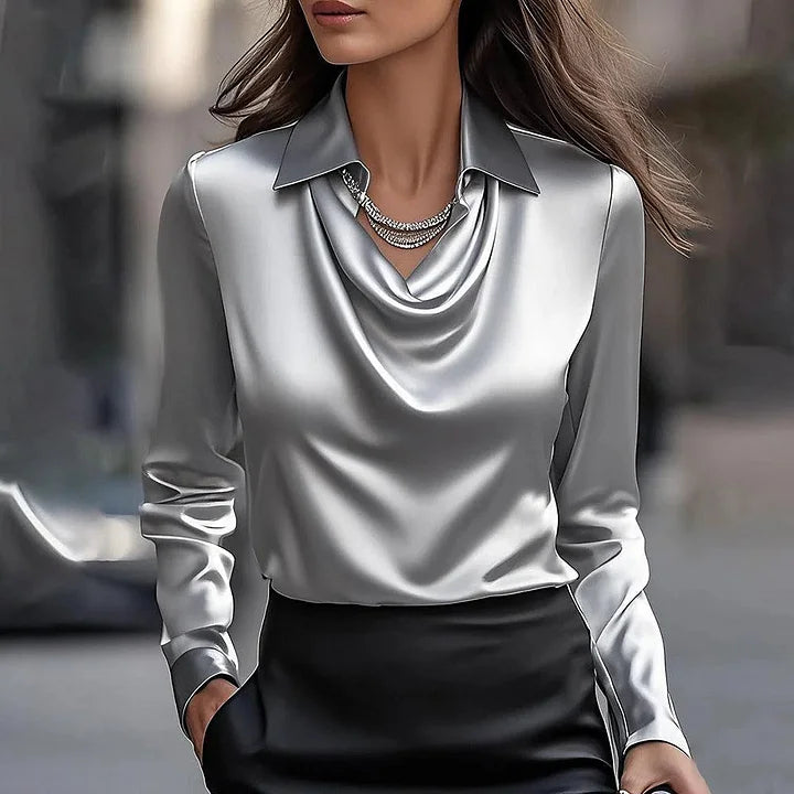 Malvina | Satijnen Blouse