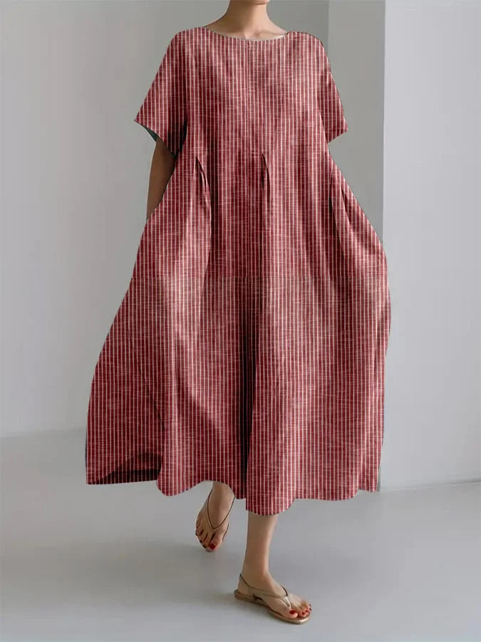 BIANCA | Lange Casual Jurk met Retro Stijl