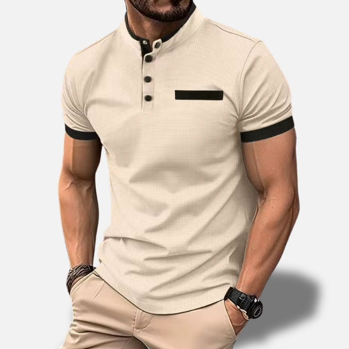Jacob™ – Korte mouwen polo met opstaande kraag