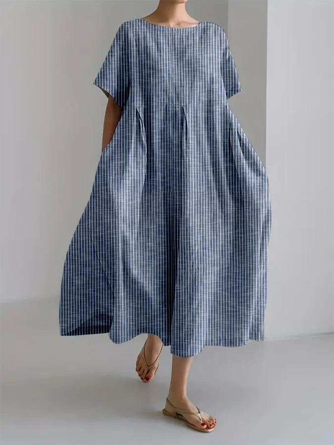 BIANCA | Lange Casual Jurk met Retro Stijl