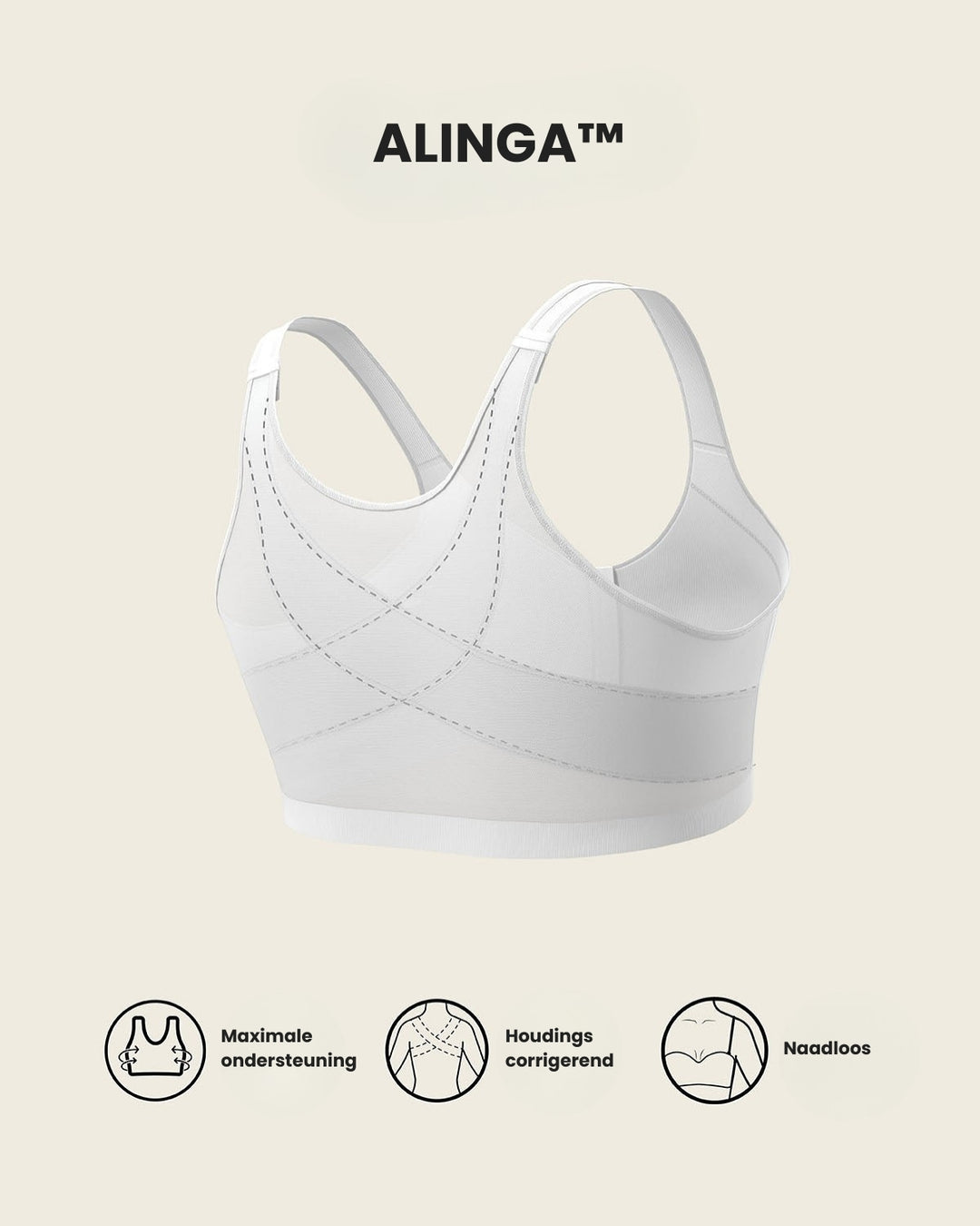 Alinga™ | Naadloze Corrigerende BH zonder beugel