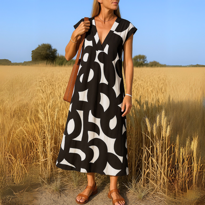 Valerie | Soepele jurk met V-hals