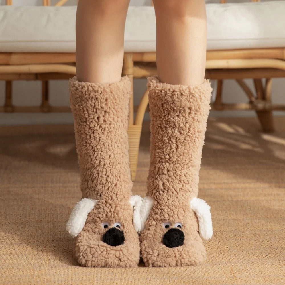 SnuggleHond™ | Warme Knuffelsloffen met 3D Hondendesign