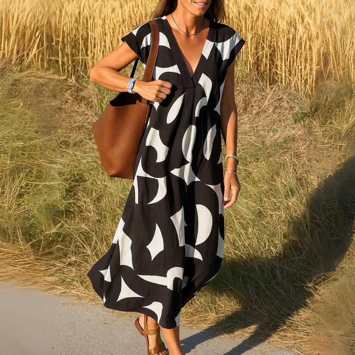 Valerie | Soepele jurk met V-hals