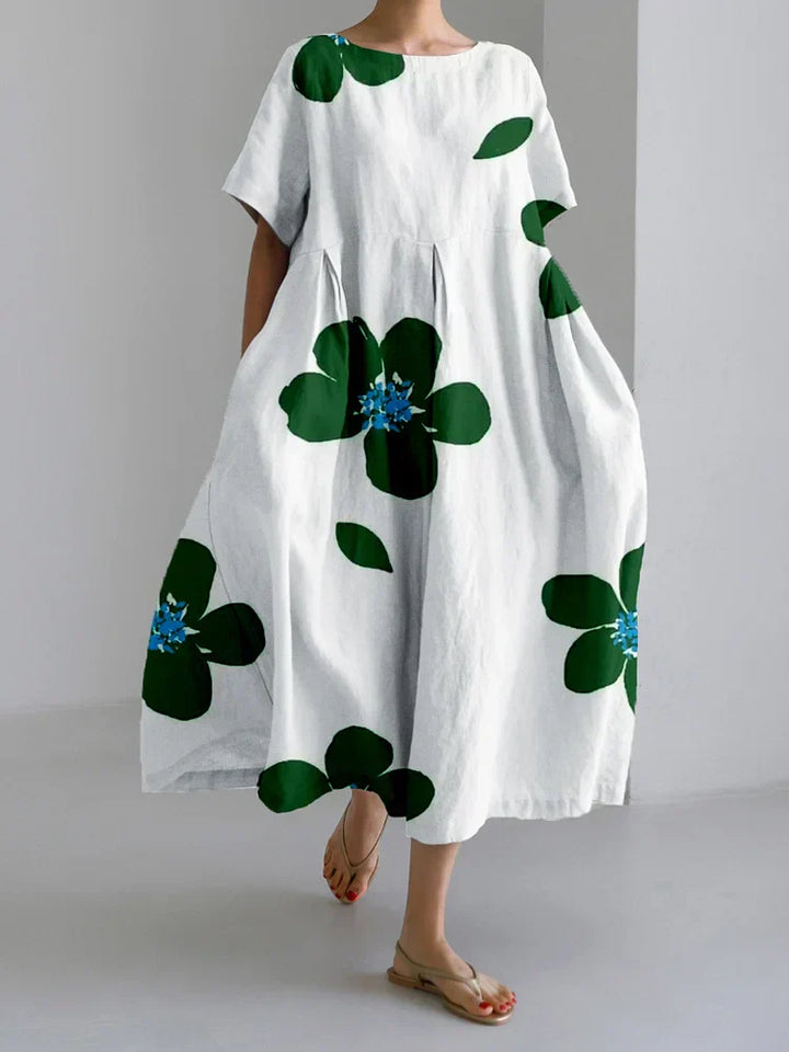 CATERINA | Zomerjurk met Kleurrijke Bloemenprint