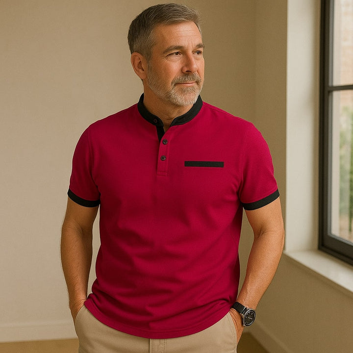 Jacob™ – Korte mouwen polo met opstaande kraag