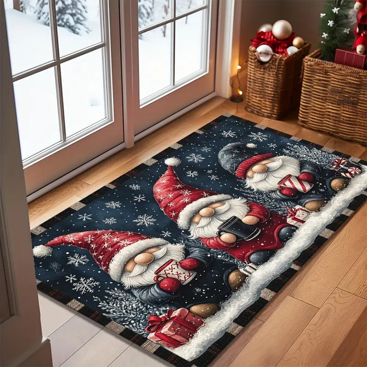 GnomeSweetGnome™ | Deurmat vol winterse gezelligheid