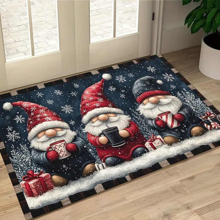 GnomeSweetGnome™ | Deurmat vol winterse gezelligheid