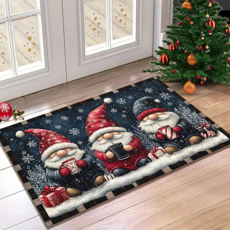 GnomeSweetGnome™ | Deurmat vol winterse gezelligheid