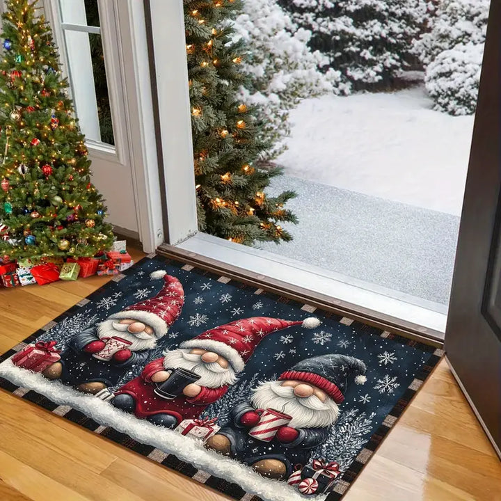 GnomeSweetGnome™ | Deurmat vol winterse gezelligheid