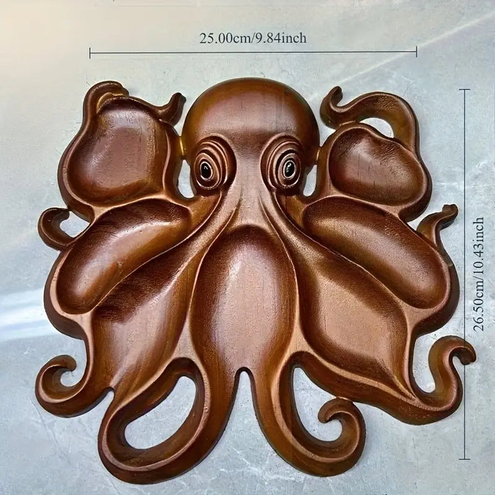 OctoBoard™ | Rustieke Handgemaakte Octopus Borrelplank