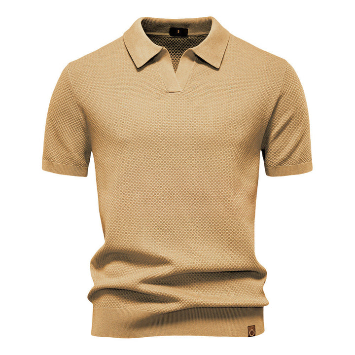 Alexander | Gestructureerd Polo-Shirt | Zelfverzekerde Stijl