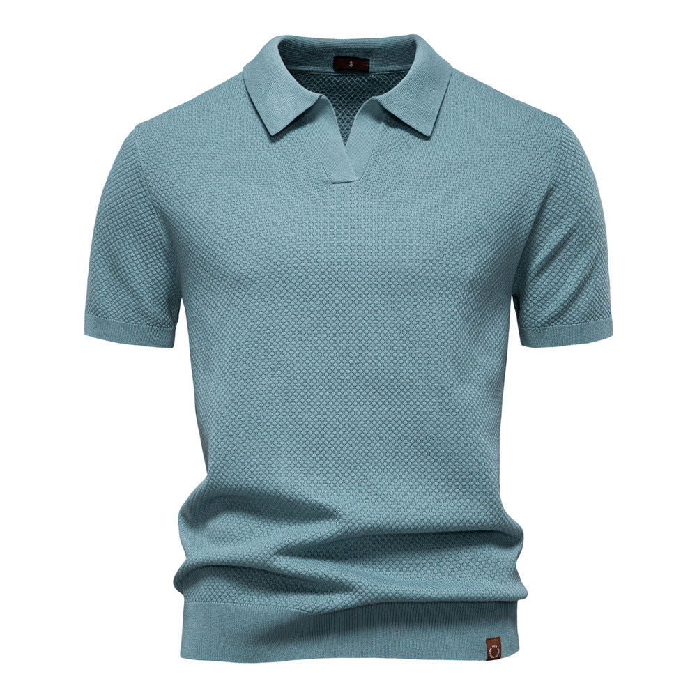 Alexander | Gestructureerd Polo-Shirt | Zelfverzekerde Stijl