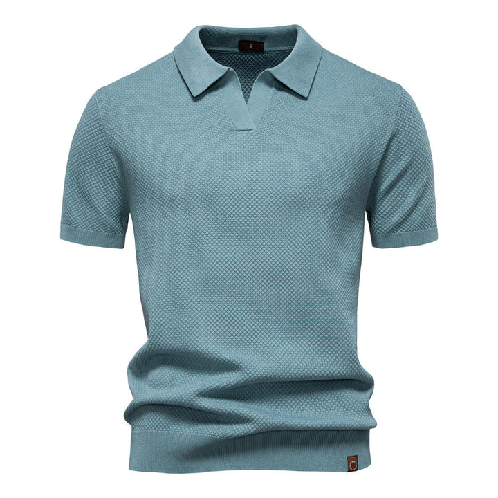 Alexander | Gestructureerd Polo-Shirt | Zelfverzekerde Stijl