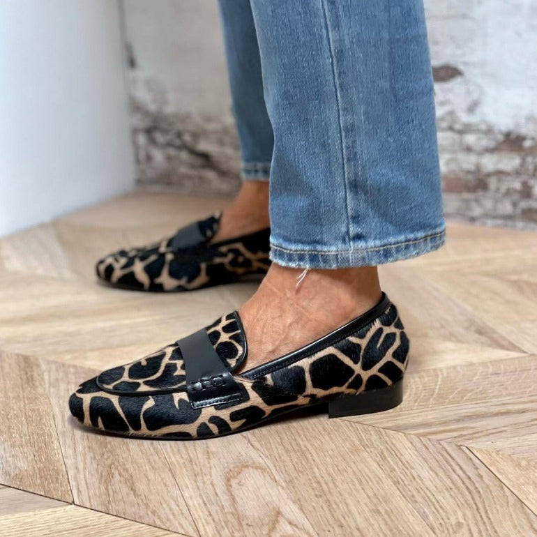 Reine | Mocassins met Dierenprint