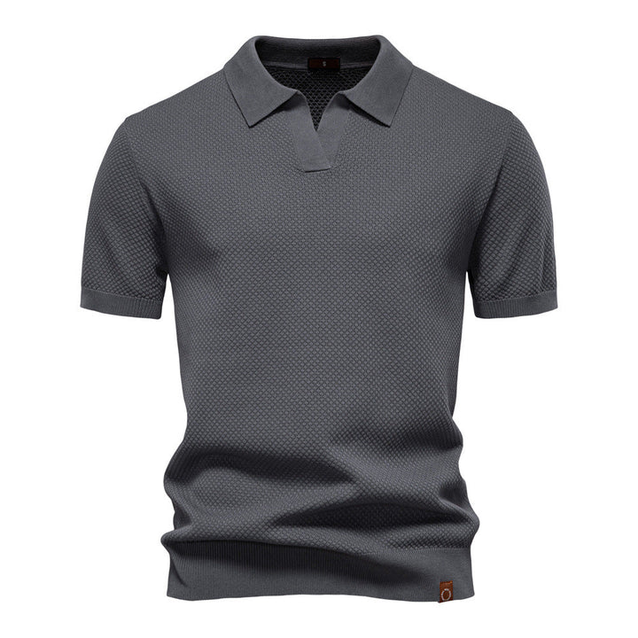 Alexander | Gestructureerd Polo-Shirt | Zelfverzekerde Stijl