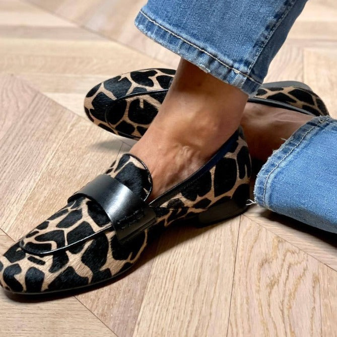 Reine | Mocassins met Dierenprint