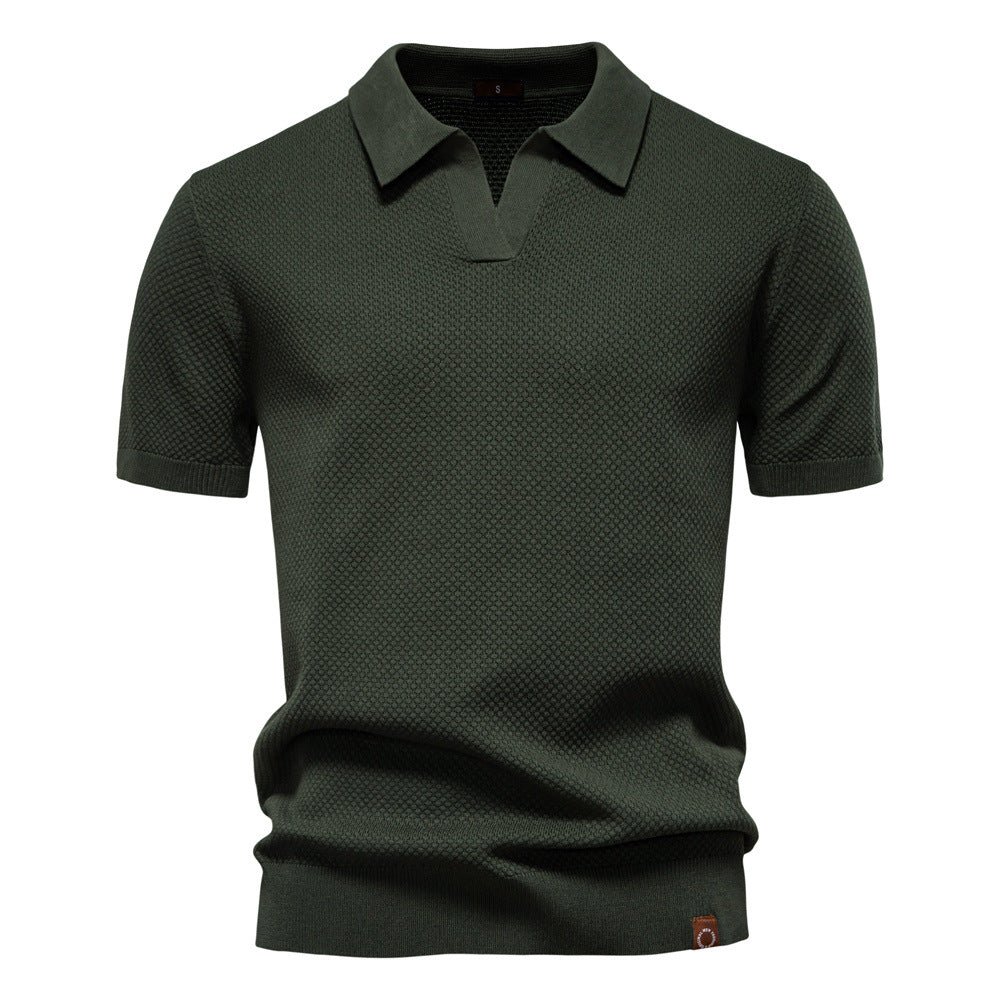 Alexander | Gestructureerd Polo-Shirt | Zelfverzekerde Stijl
