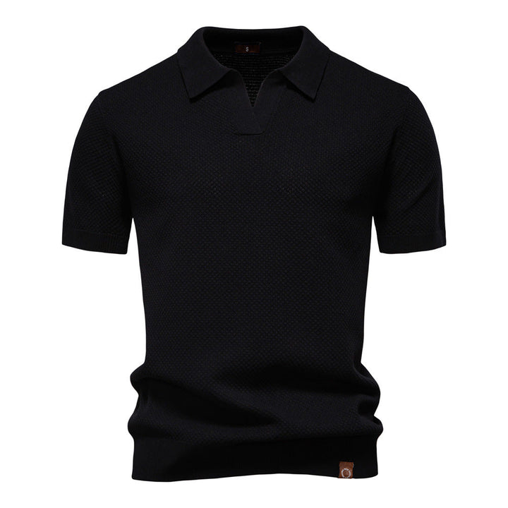 Alexander | Gestructureerd Polo-Shirt | Zelfverzekerde Stijl