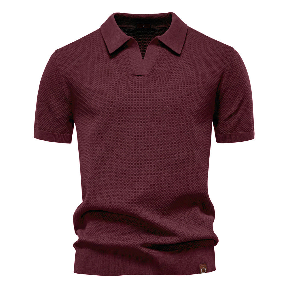 Alexander | Gestructureerd Polo-Shirt | Zelfverzekerde Stijl