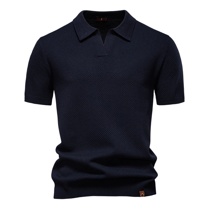 Alexander | Gestructureerd Polo-Shirt | Zelfverzekerde Stijl