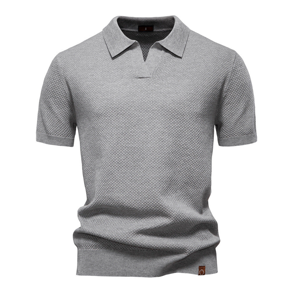 Alexander | Gestructureerd Polo-Shirt | Zelfverzekerde Stijl