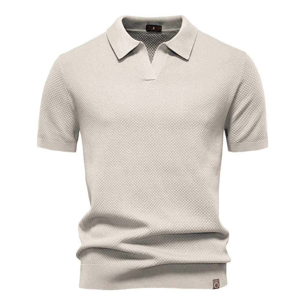 Alexander | Gestructureerd Polo-Shirt | Zelfverzekerde Stijl