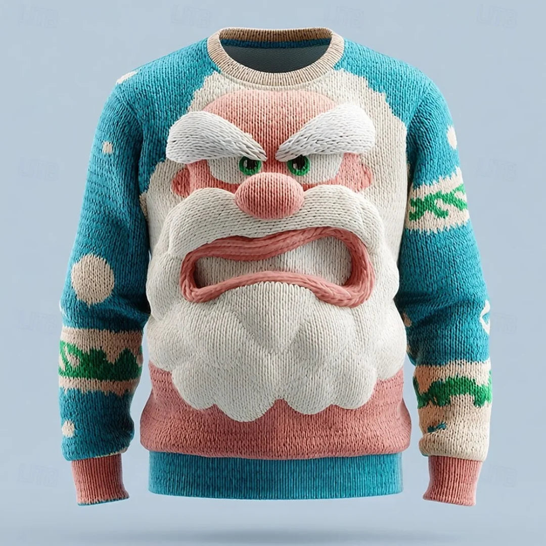 De 3D Santa Sweater | De trui die elke kamer laat lachen
