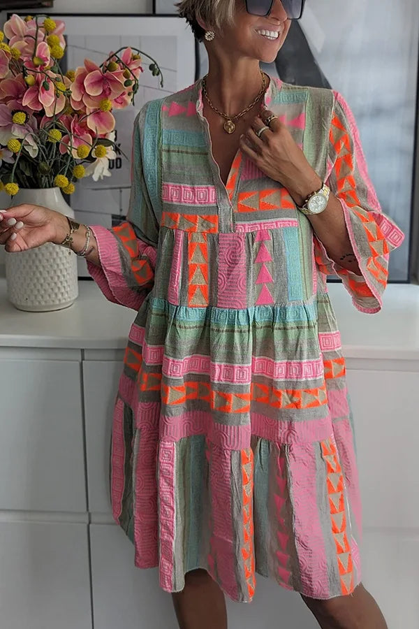 Juliana | Boho Swing Jurk met Lagen