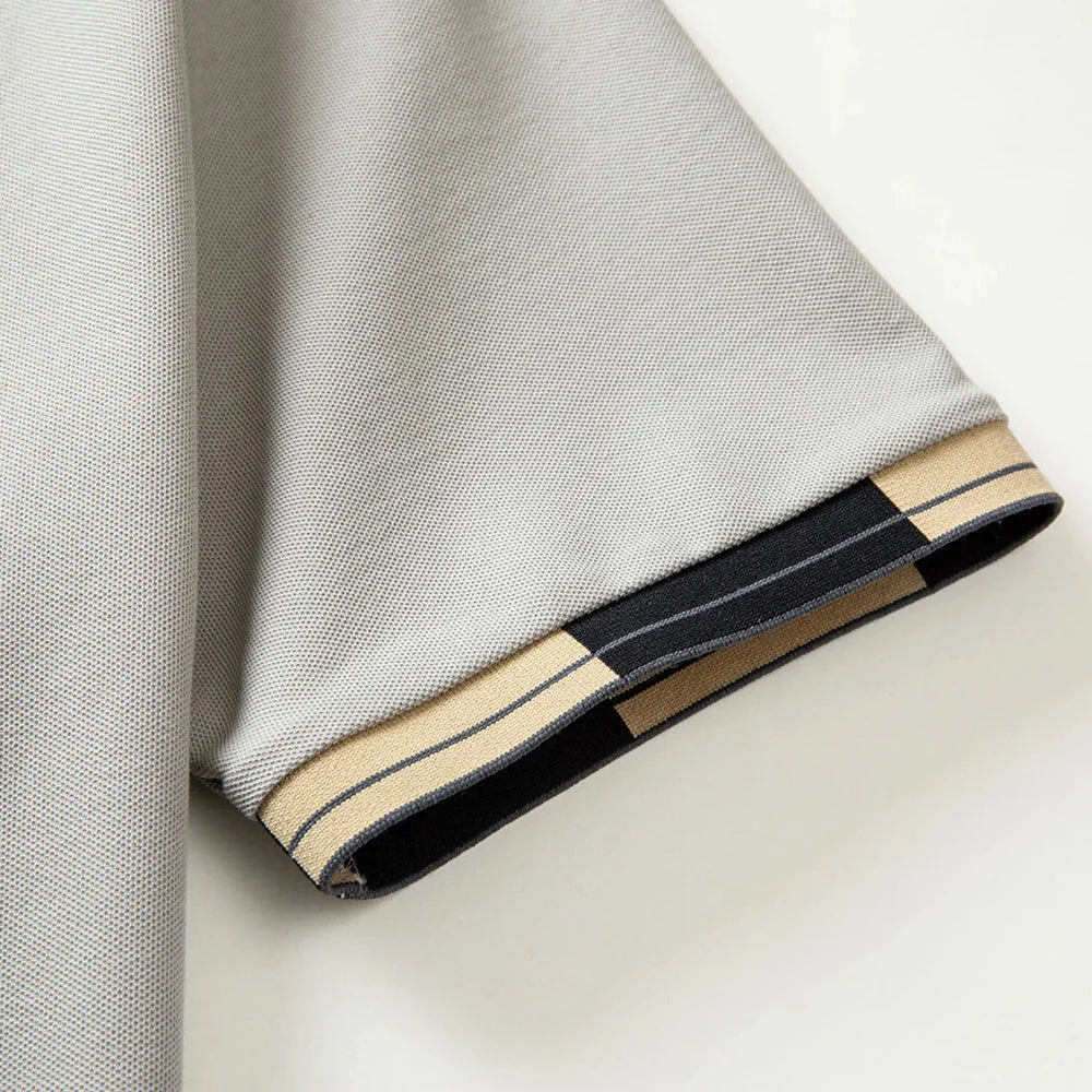 Lenoir™ | Polo met contrasterende afwerkingen