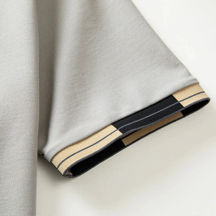 Lenoir™ | Polo met contrasterende afwerkingen