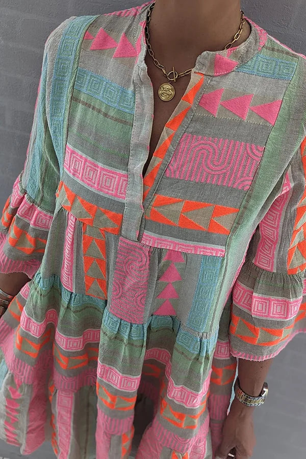 Juliana | Boho Swing Jurk met Lagen