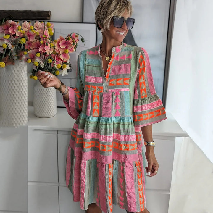 Juliana | Boho Swing Jurk met Lagen