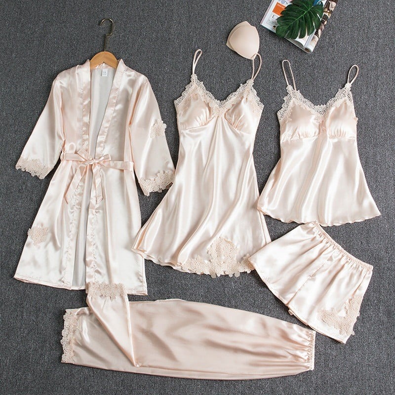 Isabella | Dames 5-Delige Nachtkleding Set