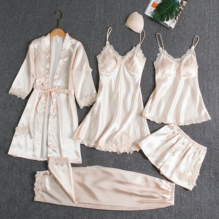 Isabella | Dames 5-Delige Nachtkleding Set