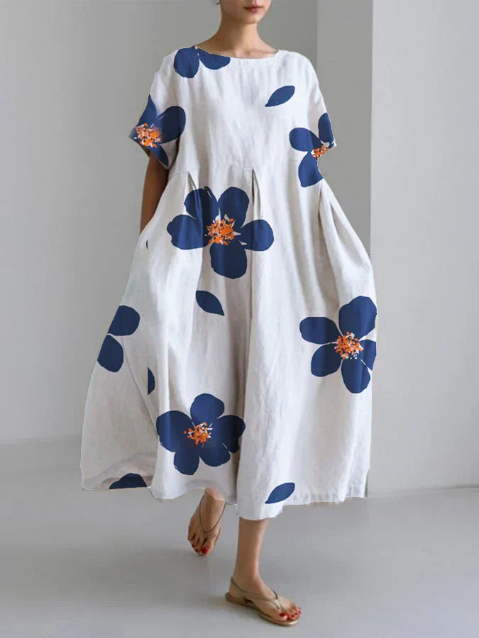 CATERINA | Zomerjurk met Kleurrijke Bloemenprint