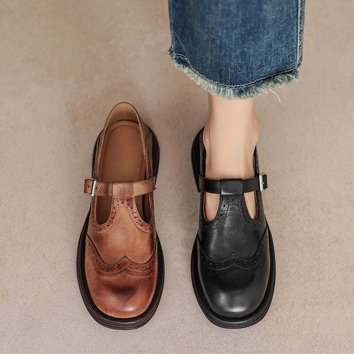 Velda | Elegante Mary Janes van Leer
