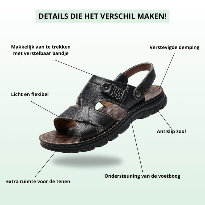 Premium Orthopedische Leren Sandalen